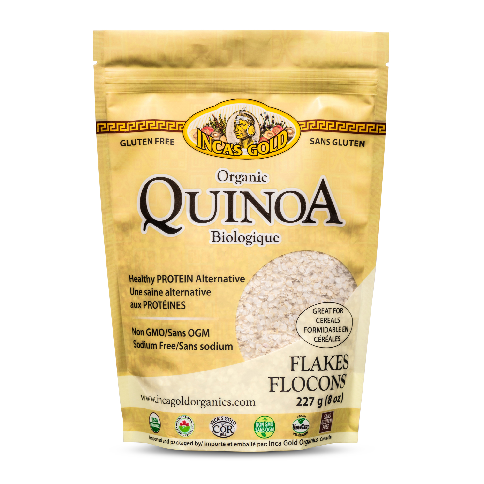 Quinoa Flakes 227g/570g Inca Gold Organics